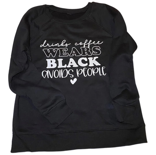 Black Wears Black Sweatshirt