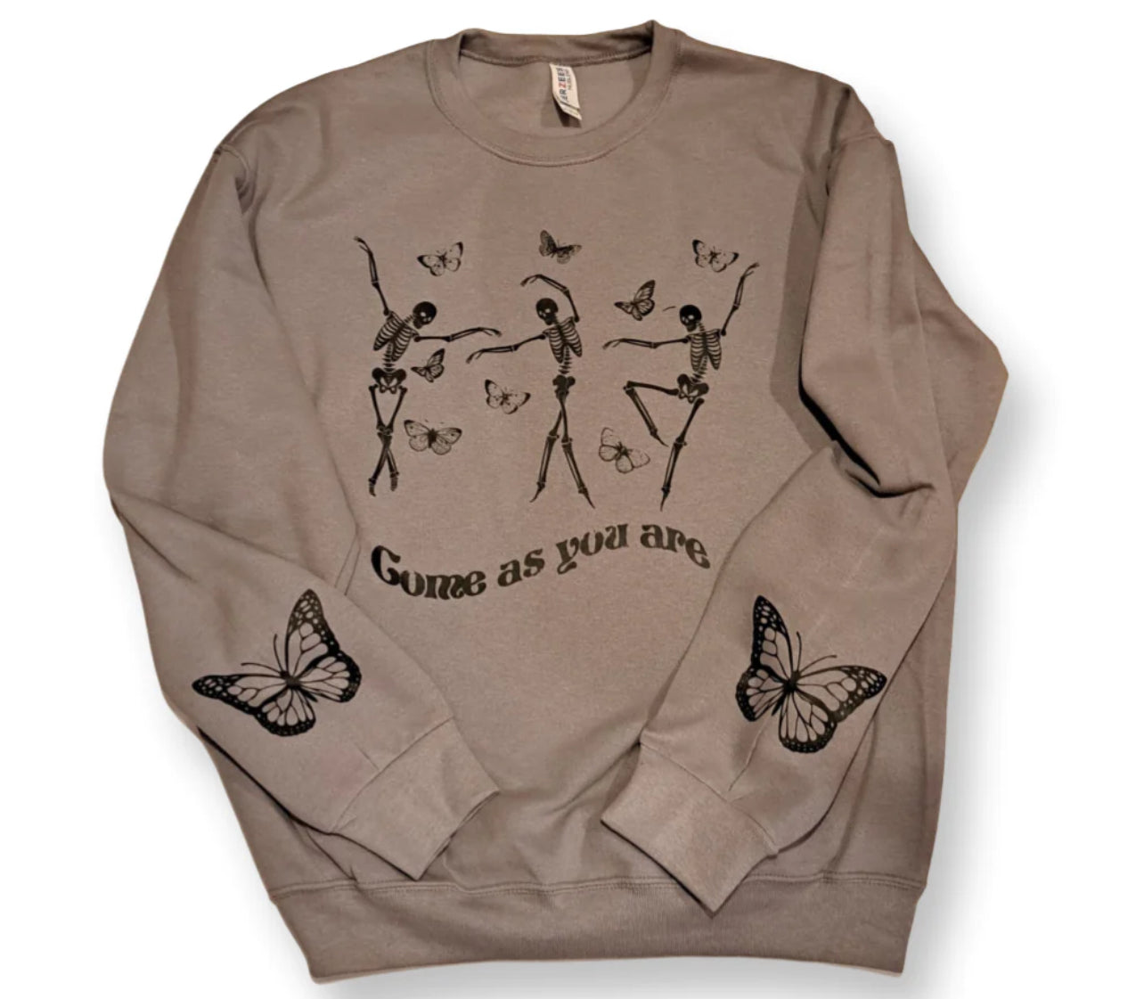 Charcoal Grey Dancing Skeletons Sweatshirt