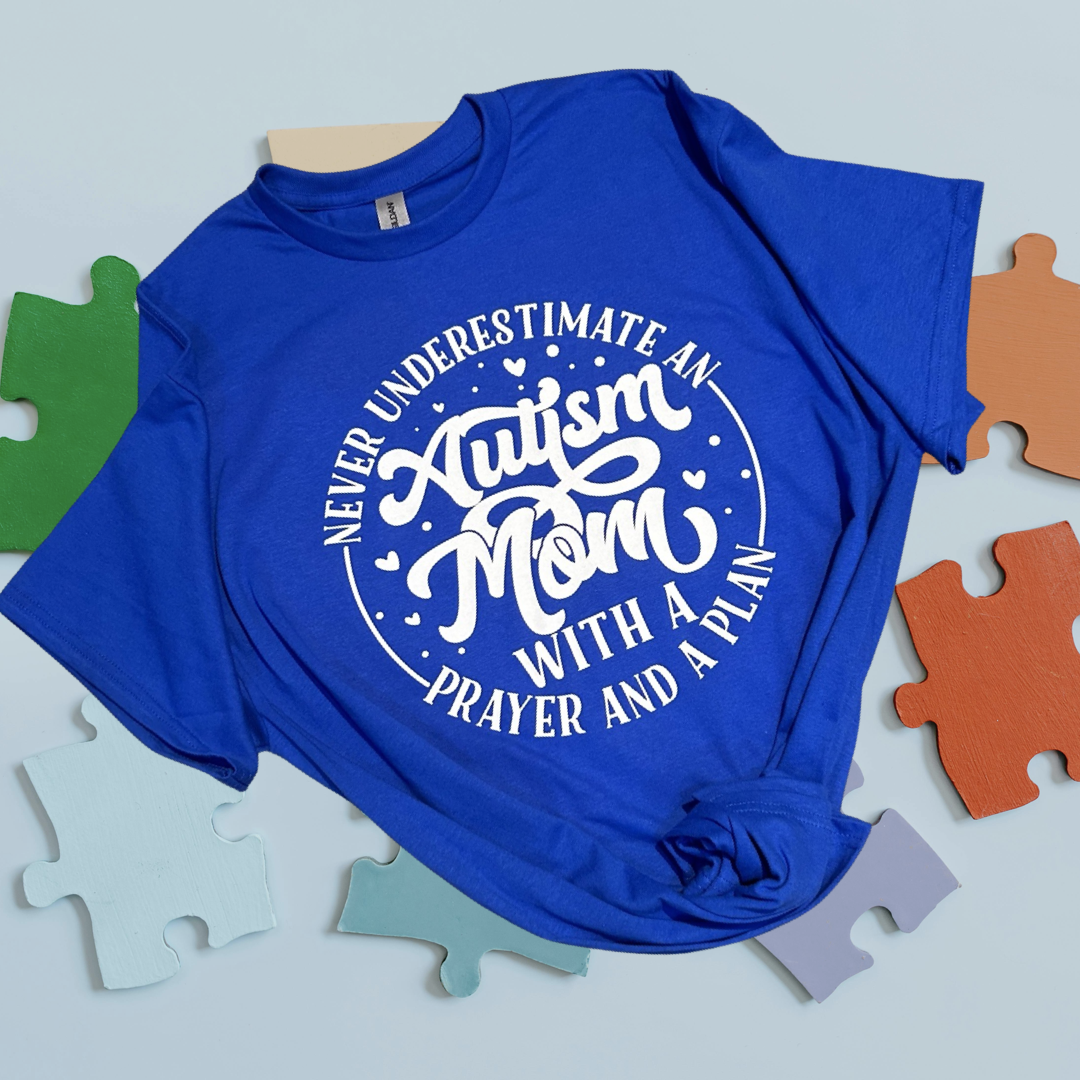 Autism Mom With A Prayer Tee