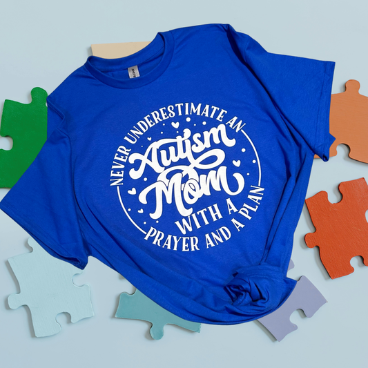 Autism Mom With A Prayer Tee