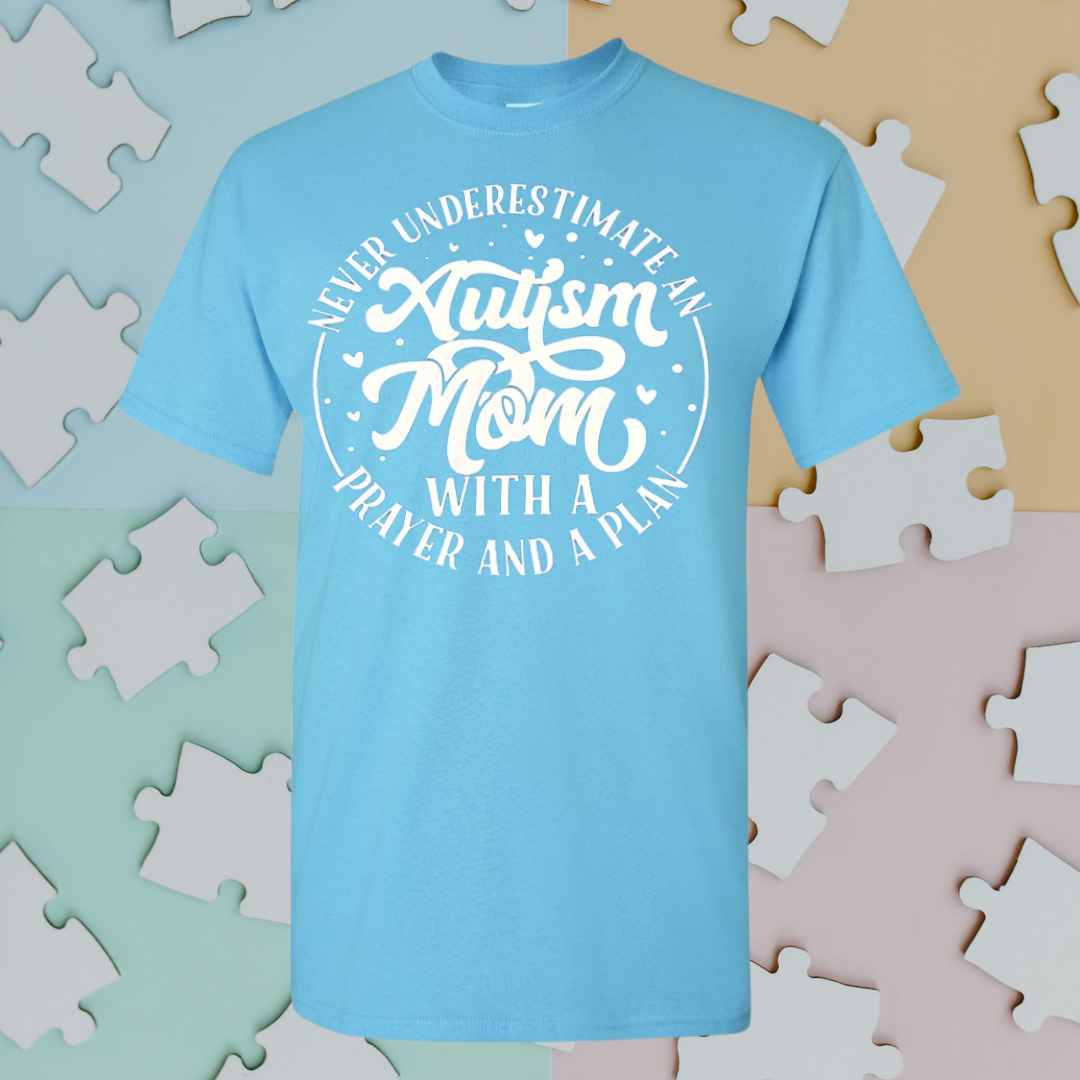 Autism Mom With A Prayer Tee