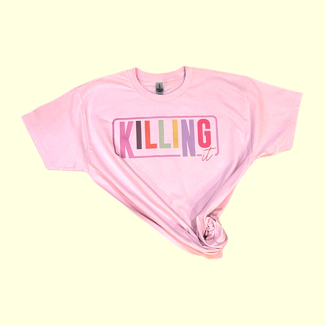 Light Pink Killing It Graphic Tee