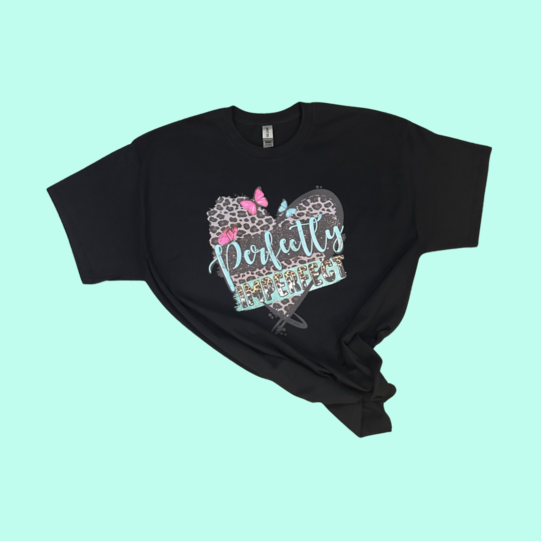 Black Perfectly Imperfect Graphic Tee