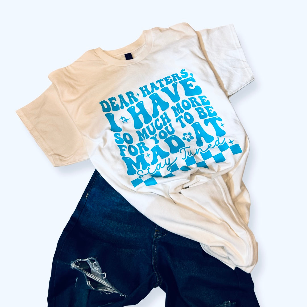 White Dear Hater Graphic Tee