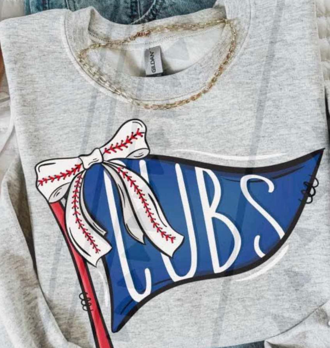 XL Heather Grey Baseball Graphic Tee