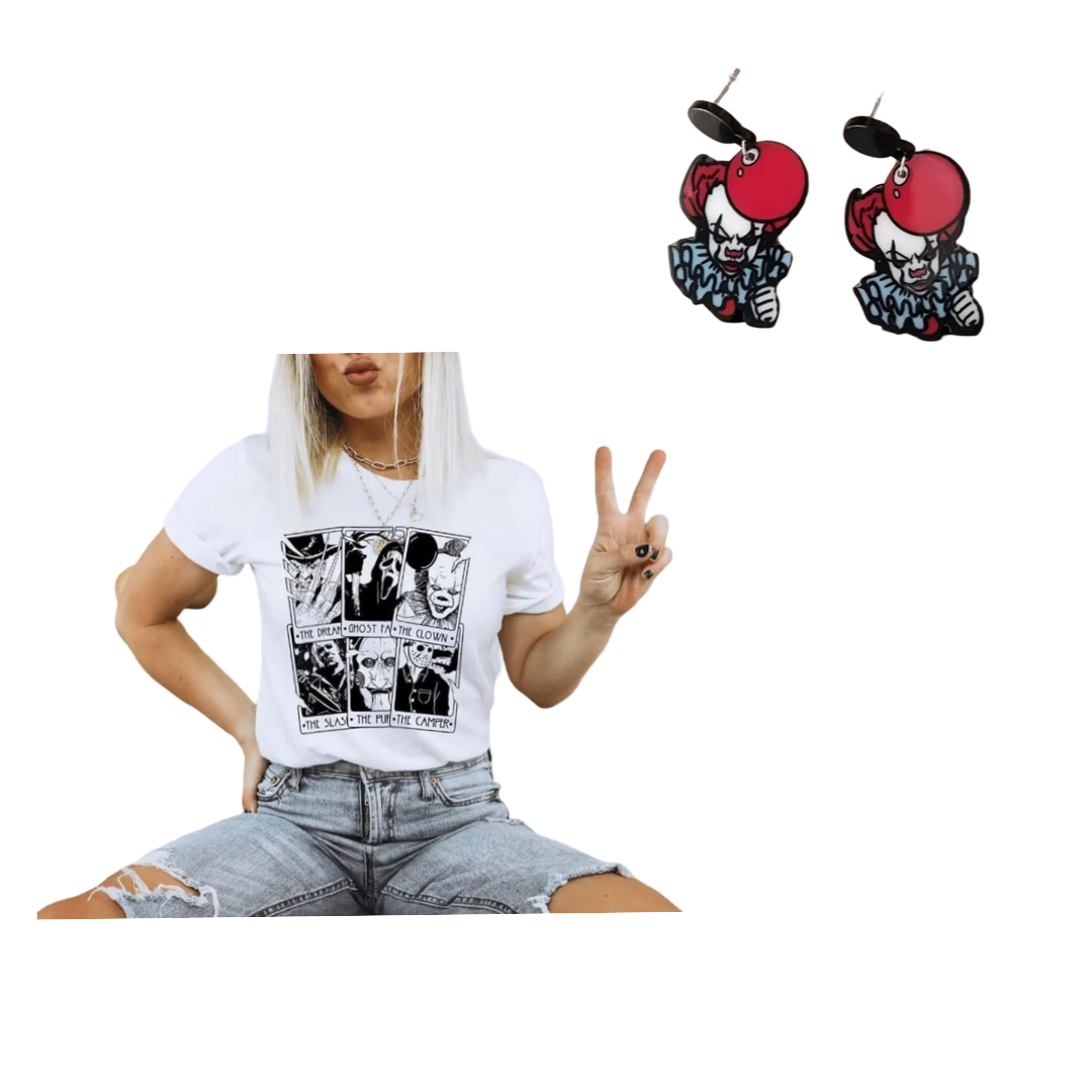 Scary Clown Earrings