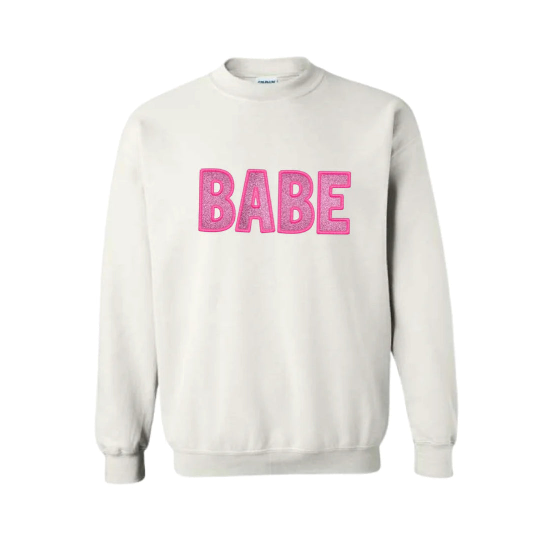 White Babe Sweatshirt