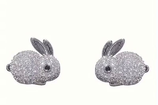 Small Rabbit Bling Earrings