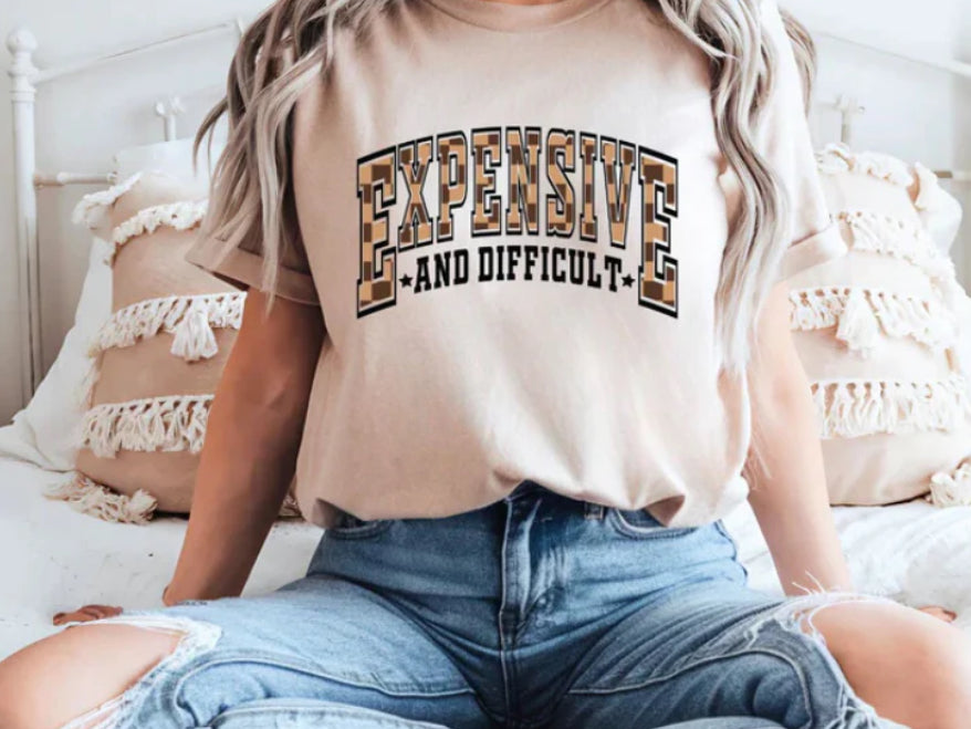 Sand Glitter Expensive And Difficult Graphic Tee