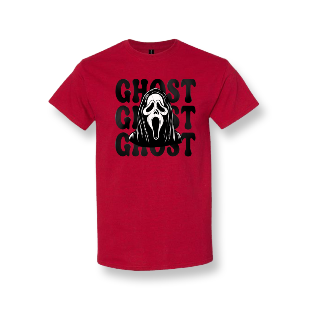 Cardinal Red Small Ghost Graphic Tee