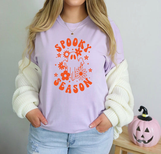 Lavendar Spooky Season Graphic Tee