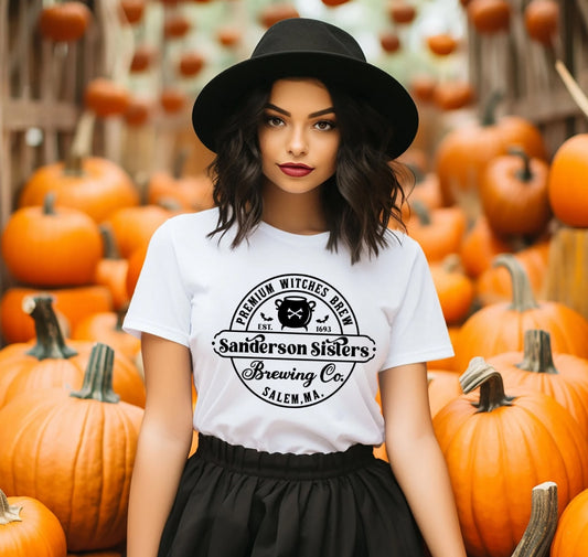 White Premium Witches Brew Graphic Tee