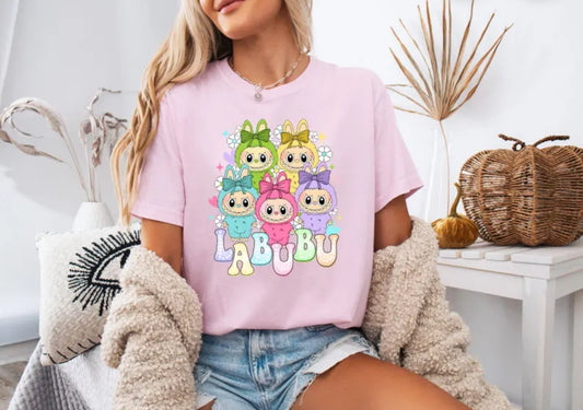 Monsters With Flowers Graphic Tee