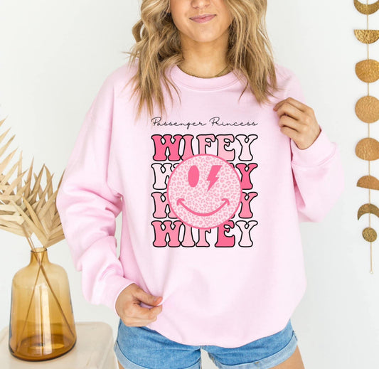 Light Pink Passenger Princess Wifey Sweatshirt