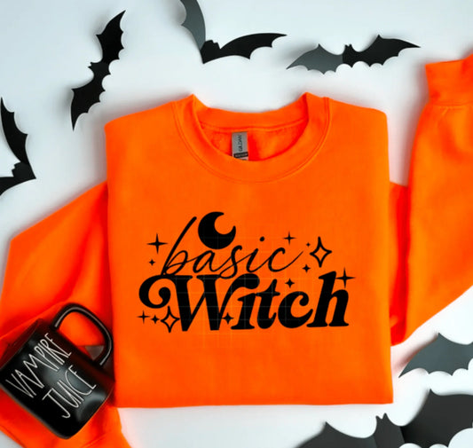 Orange Basic Witch Sweatshirt