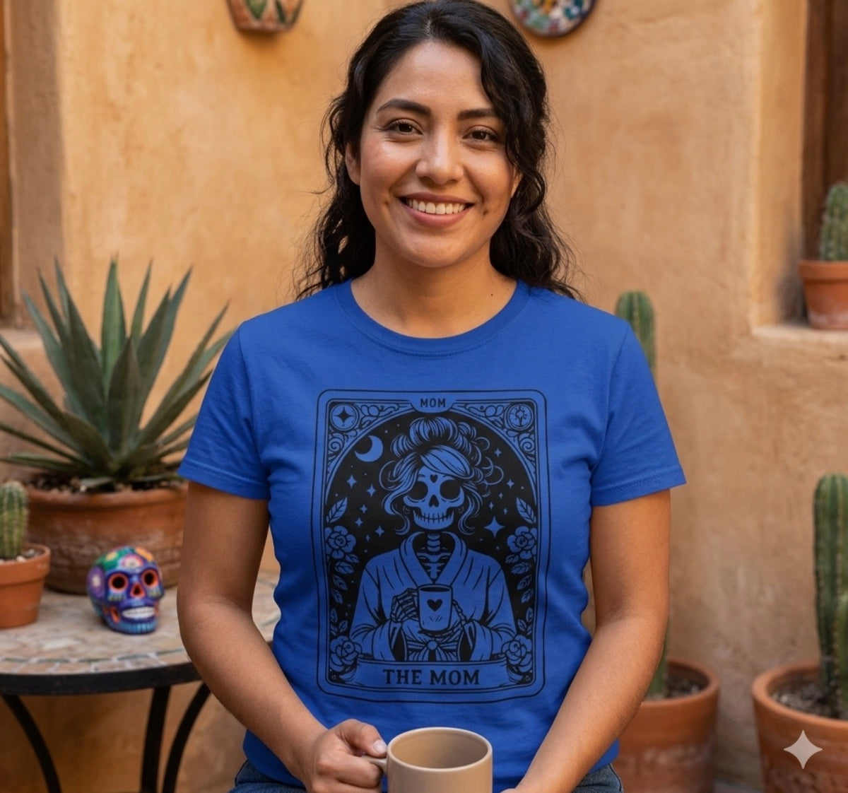 Royal Blue The Mom Graphic Tee