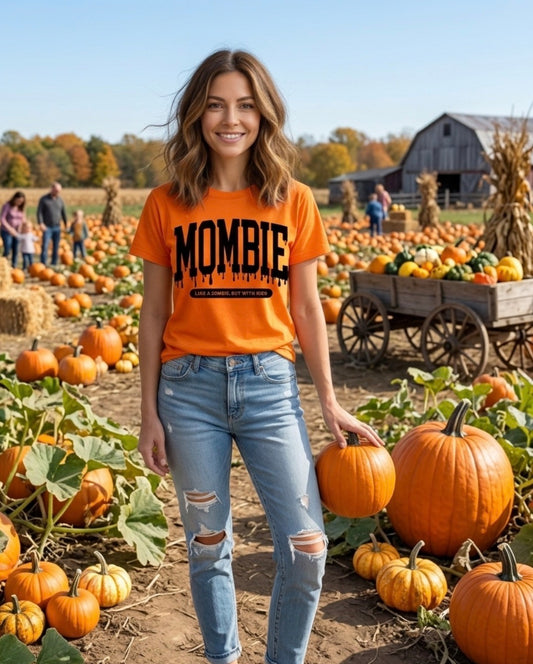Orange Mombie Graphic Tee